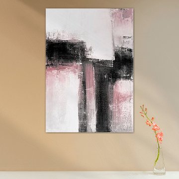 roze zwart wit abstract