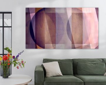 Bauhaus-vormen uit het midden van de eeuw in meditatieve, aardse kleuren van FRESH Fine Art