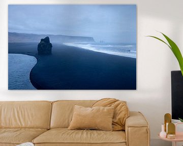 Zwarte strand bij Vik van PeetMagneet