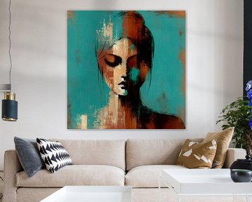 Lisa's meditatie van Mad Dog Art