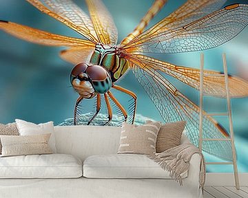 The Dragonfly in Flight by R Pevitanada