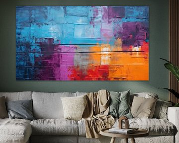 Peinture abstraite multicolore mur texture couleur design