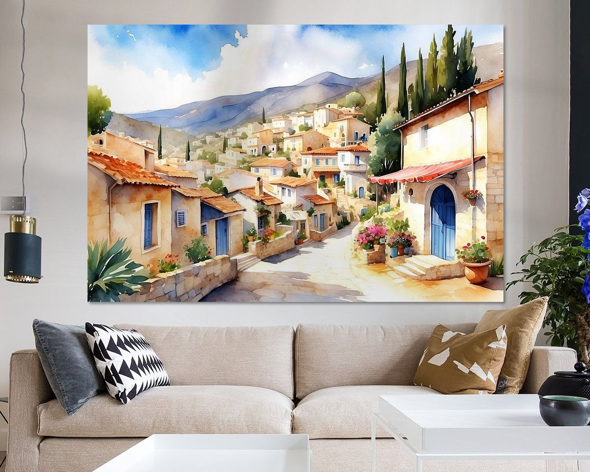 Example of the artwork in a room