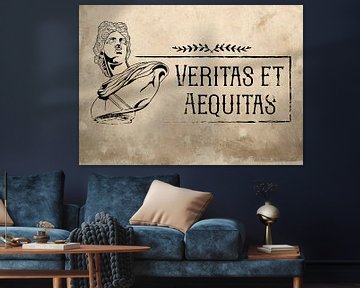 Latijnse spreuk Veritas et Aequitas van Pixelbull Design