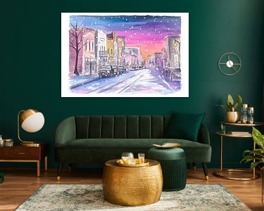 Example of the artwork in a room