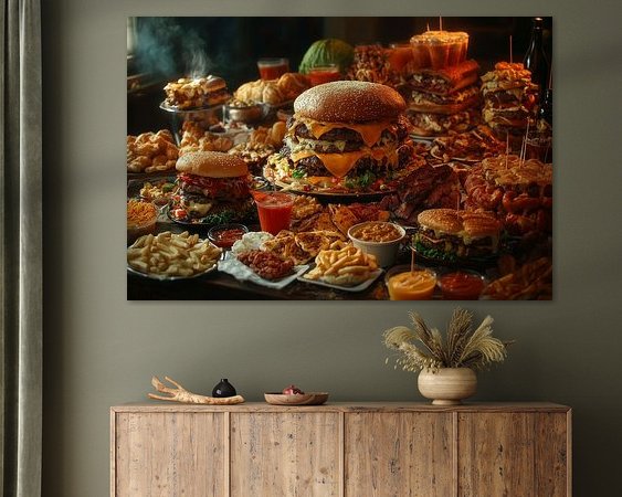 Example of the artwork in a room