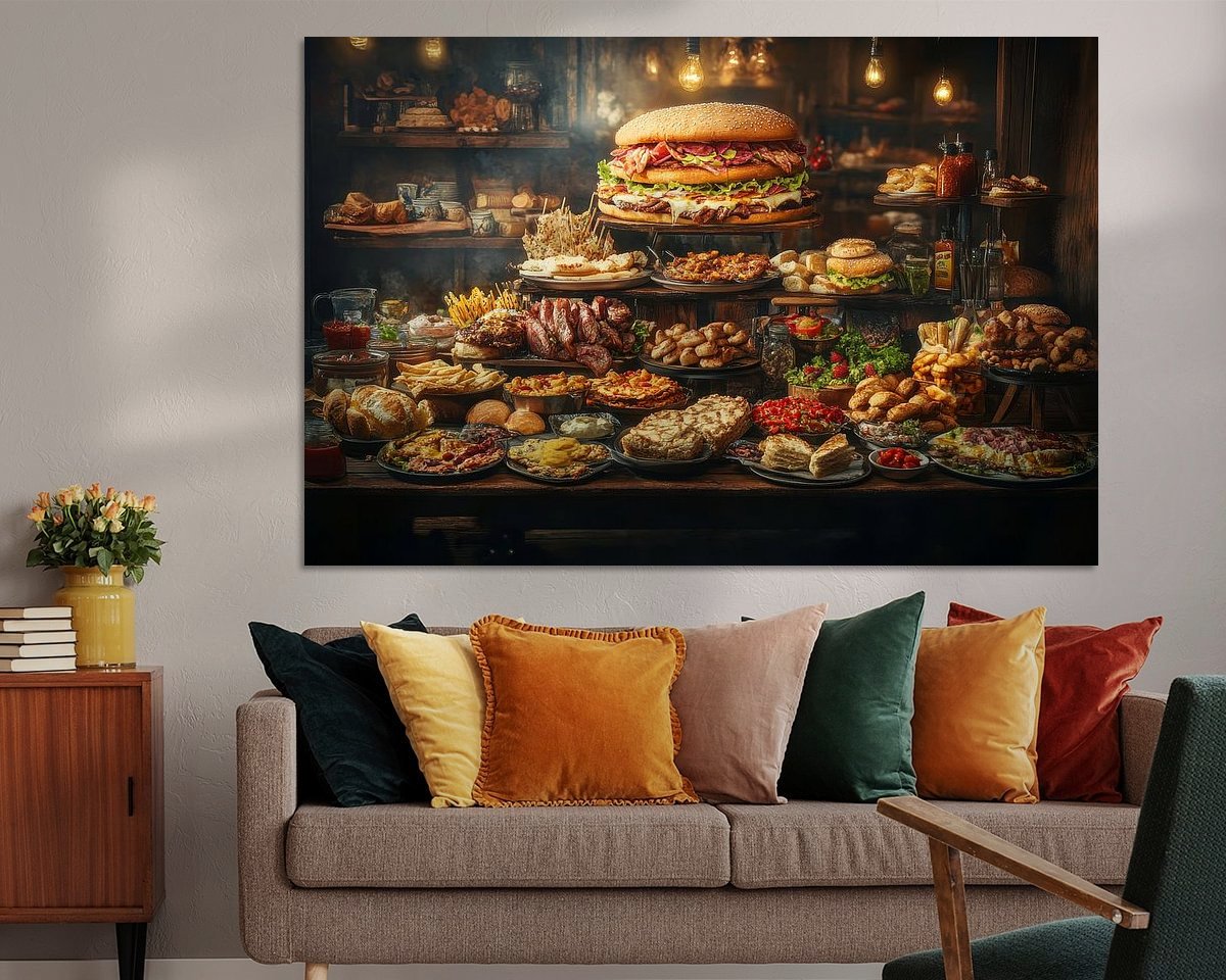 Example of the artwork in a room