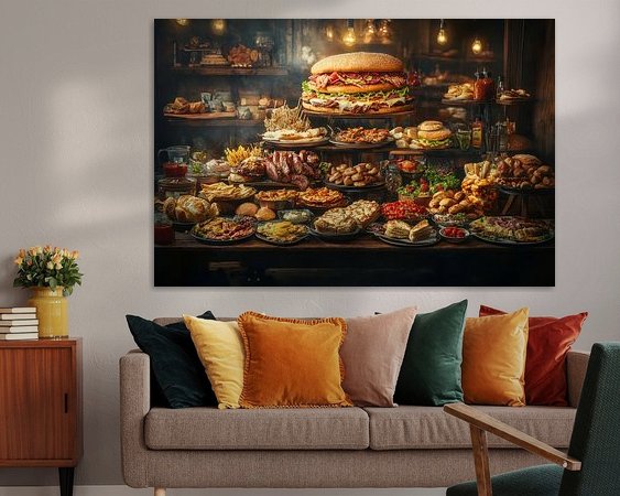 Example of the artwork in a room