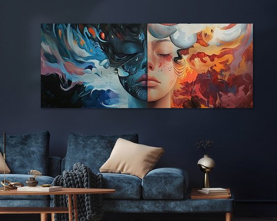 Example of the artwork in a room