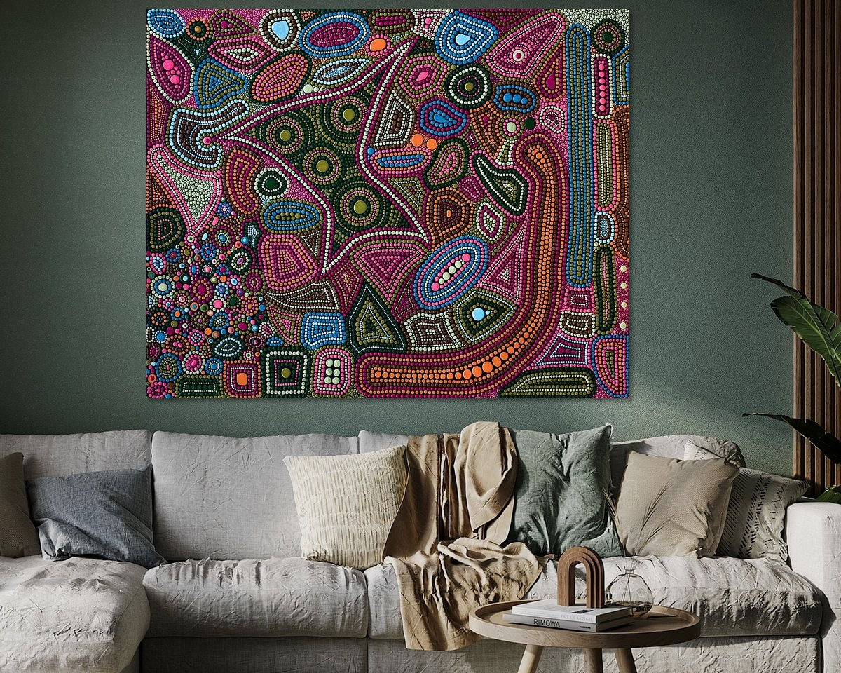 Example of the artwork in a room
