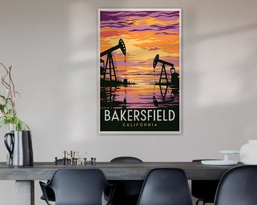 Bakersfield, Californië van Poster Art Shop