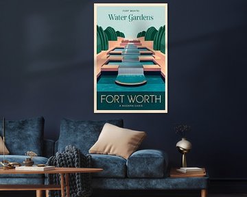 Fort Worth van Poster Art Shop