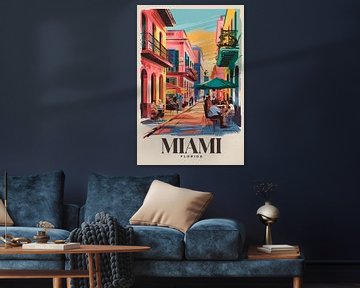 Miami, Florida Vintage Travel Poster by Poster Art Shop