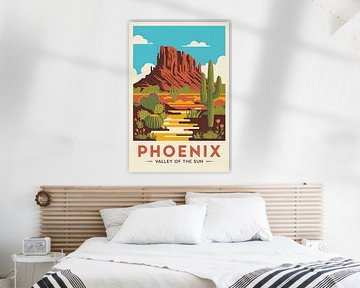 Phoenix, Arizona by Poster Art Shop