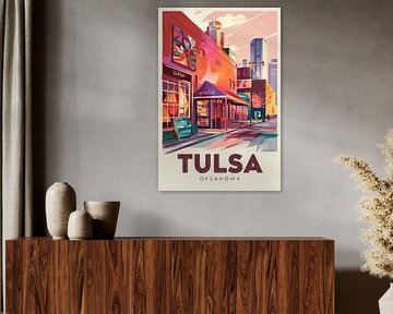 Tulsa, Oklahoma by Poster Art Shop