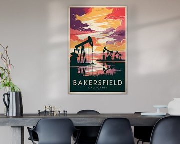 Bakersfield, Californië van Poster Art Shop