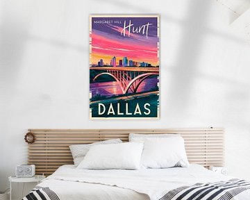 Dallas, Texas Vintage Reisposter van Poster Art Shop