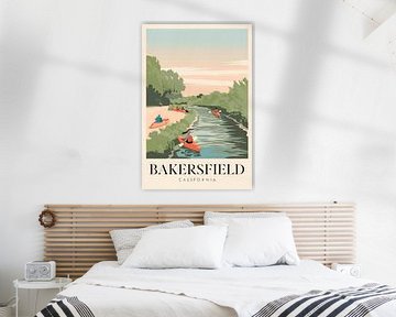 Bakersfield, Californië van Poster Art Shop