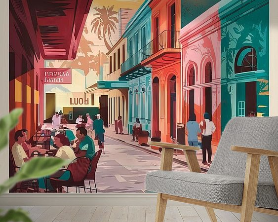 Example of the artwork in a room