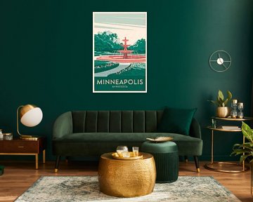 Minneapolis, Minnesota by Poster Art Shop