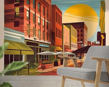 Example of the artwork in a room