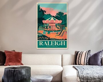 Raleigh, Caroline du Nord sur Poster Art Shop