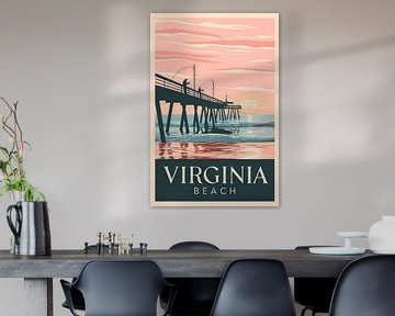 Virginia Beach van Poster Art Shop