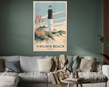 Virginia Beach, Virginia Vintage Reisposter van Poster Art Shop