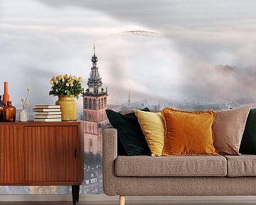 A blanket of fog over Nijmegen by Karsten Russ