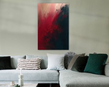 Abstrait rouge et noir
