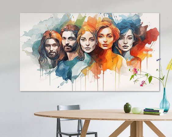Example of the artwork in a room