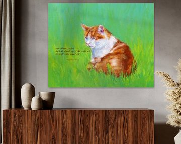 Tiefe Entspannung Katzen Haiku Holländisch