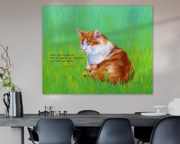 Tiefe Entspannung Katzen Haiku English