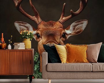 Deer ready for Christmas by But First Framing