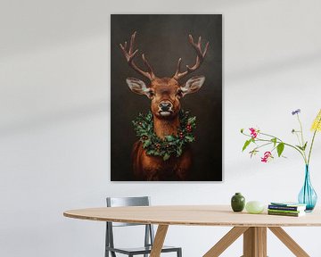 Hert klaar voor kerst van But First Framing