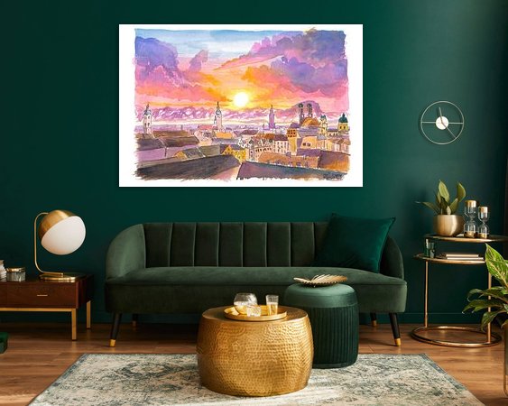 Example of the artwork in a room