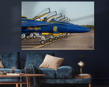 U.S. Navy Flight Demonstration Squadron Blue Angels. van Jaap van den Berg