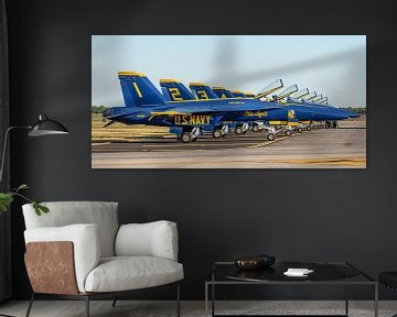 U.S. Navy Flight Demonstration Squadron Blue Angels. van Jaap van den Berg
