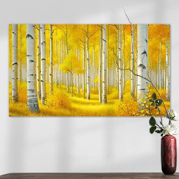 birkenwald in gelben farben von Armin Mumper