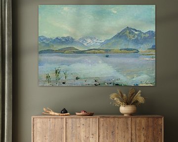 Ferdinand Hodler - Thunersee met Bluemlisalp en Niesen van Timeless Artworks