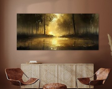 Abstract Forest landscape by Abstract Painting