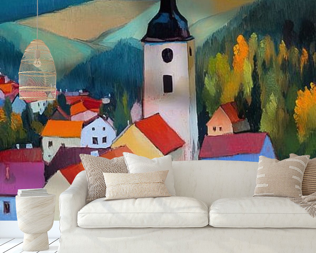 Example of the artwork in a room