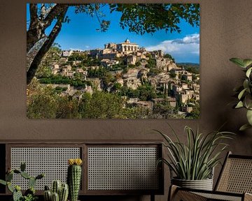 Uitzicht op Gordes | Provence van Flatfield