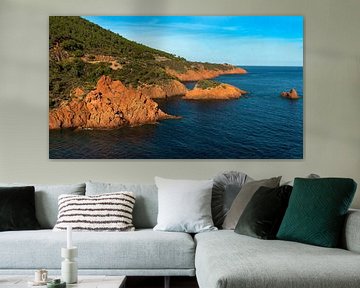 De Esterel kust met de Middellandse Zee | Cote d Azur van Flatfield