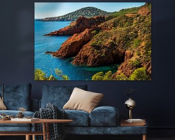 De Esterel kust met de Middellandse Zee | Cote d Azur van Flatfield