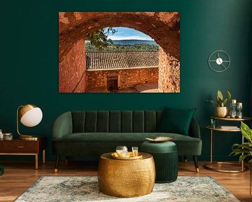 Blick von Roussillion in die Provence