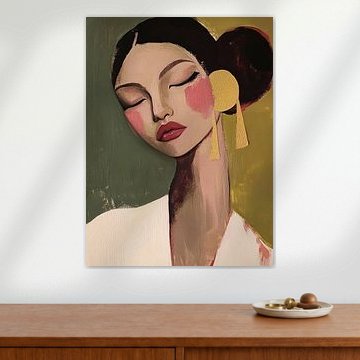 Portrait moderne d'un rêveur sur Carla Van Iersel