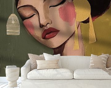 Daydreamer, modern portret van Carla Van Iersel