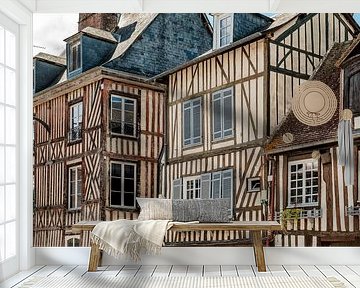 Pont-Audemer in France: half-timbered houses in the heart of Normandy