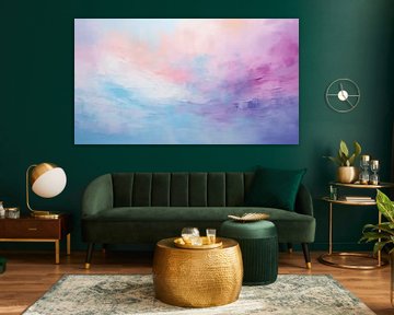Abstract schilderij, regenboogkleurige getextureerde pastelkunst ontwerp achtergrond